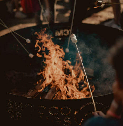 Campfire representing special offers and promotions